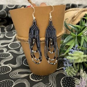 NEW Handmade Brick Stich Boho Beaded Earrings
